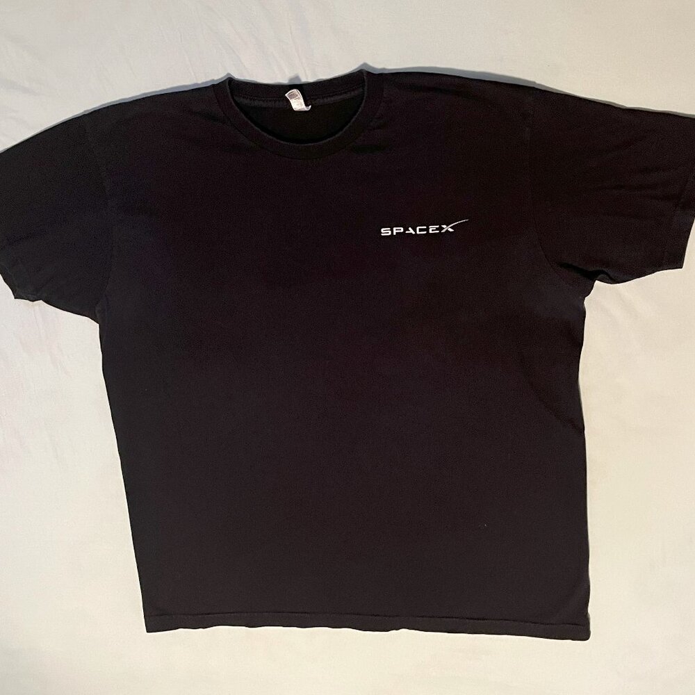 Black SpaceX Tshirt 2XL